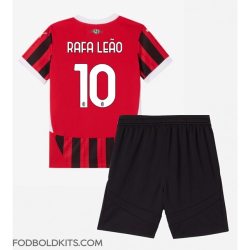 AC Milan Rafael Leao #10 Hjemmebanesæt Børn 2024-25 Kortærmet (+ Korte bukser)